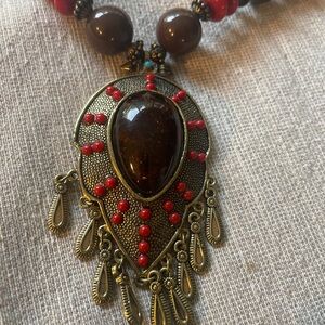 Beautiful statement necklace boho style!